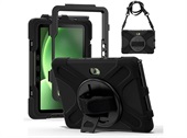 Samsung Galaxy Tab Active5 Pro Heavy Duty 360 Cover med Håndrem - Sort